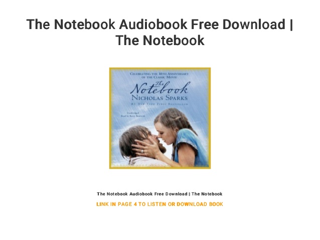 The notebook novel free download